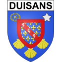 Duisans 62 ville sticker blason écusson autocollant adhésif