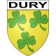 Dury Sticker wappen, gelsenkirchen, augsburg, klebender aufkleber