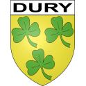 Dury Sticker wappen, gelsenkirchen, augsburg, klebender aufkleber