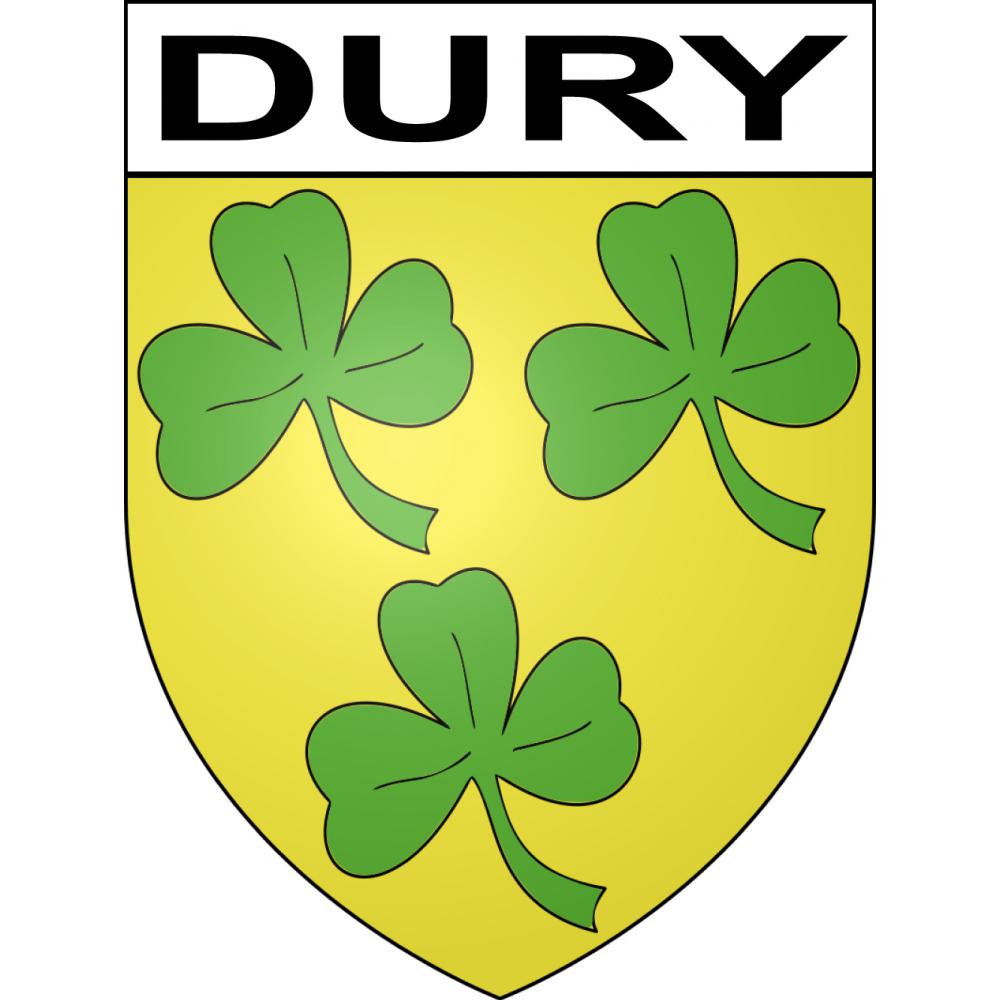 Dury Sticker wappen, gelsenkirchen, augsburg, klebender aufkleber