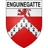 Pegatinas escudo de armas de Enguinegatte adhesivo de la etiqueta engomada