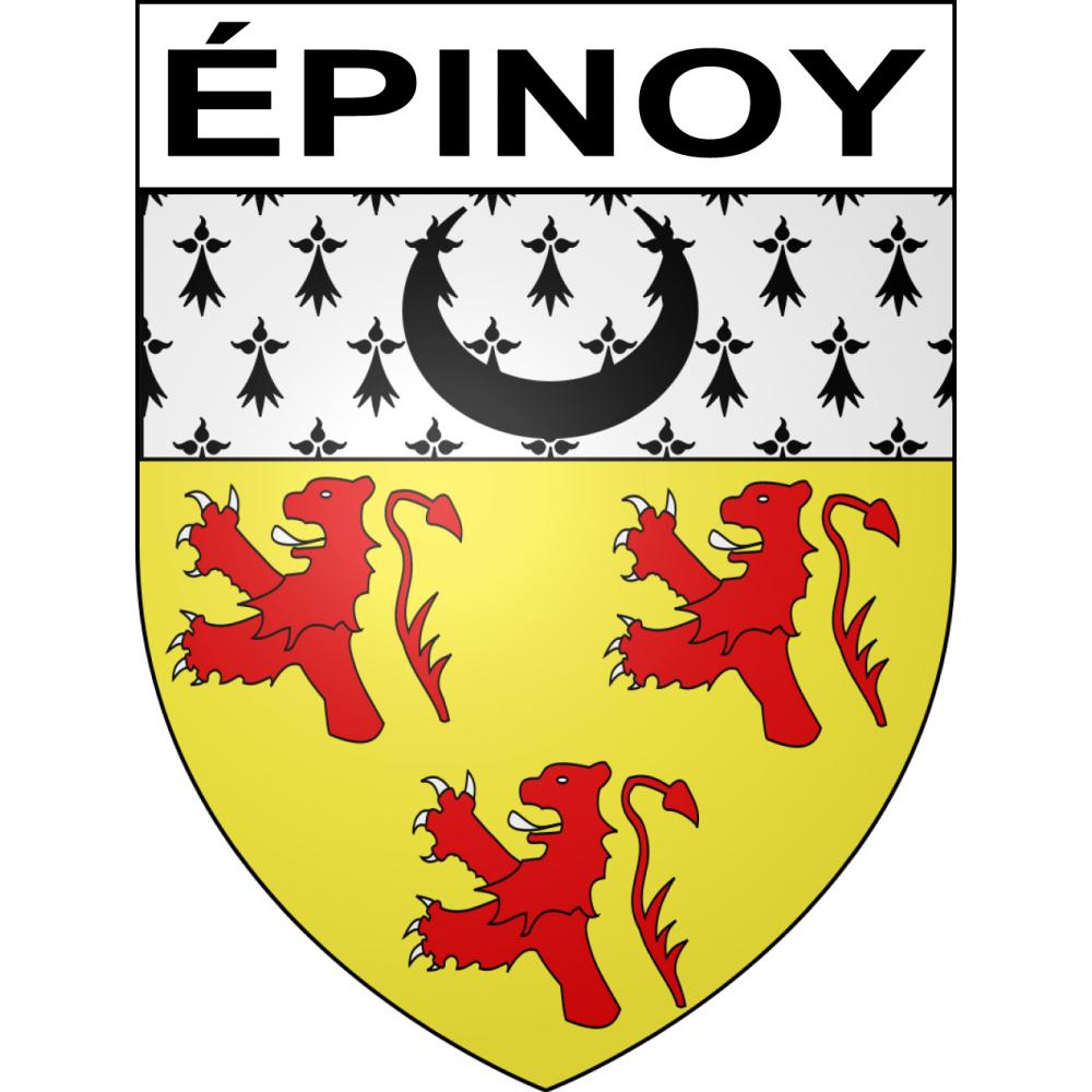 Épinoy 62 ville sticker blason écusson autocollant adhésif