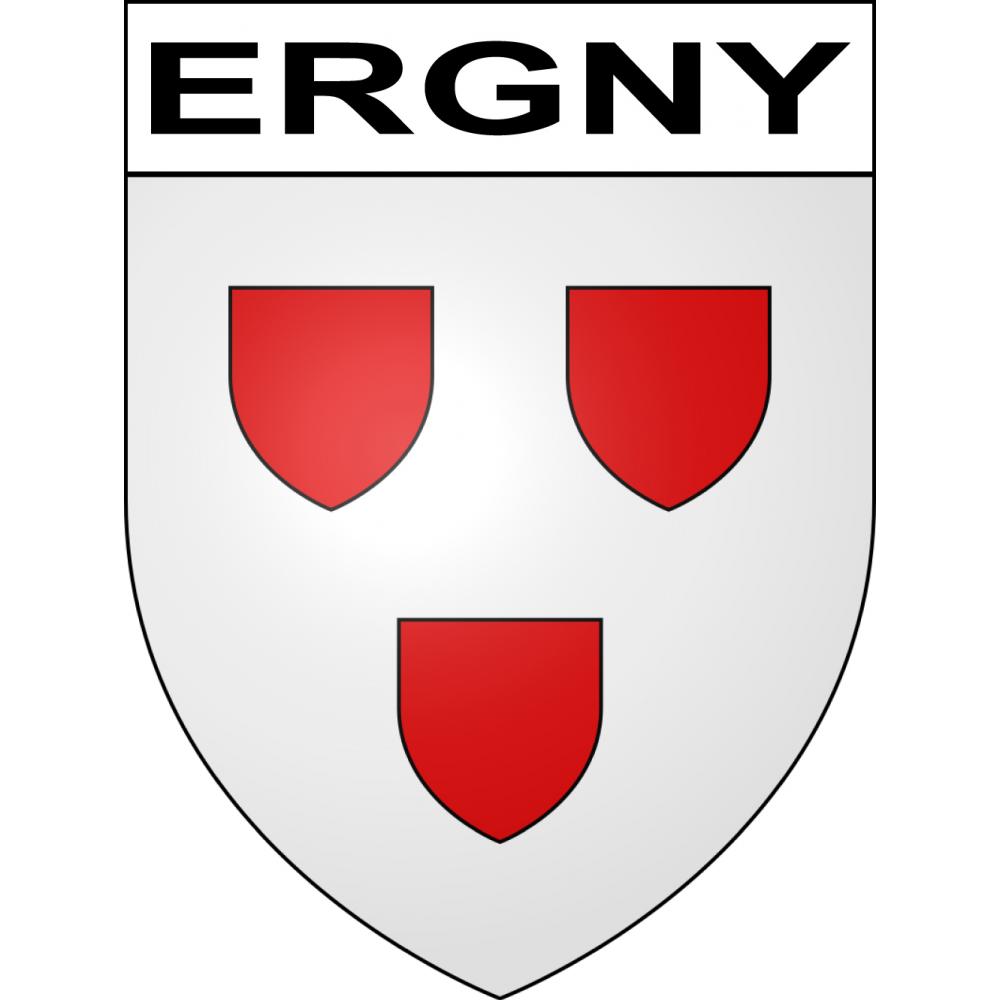Ergny 62 ville sticker blason écusson autocollant adhésif