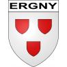 Pegatinas escudo de armas de Ergny adhesivo de la etiqueta engomada