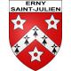 Stickers coat of arms Erny-Saint-Julien adhesive sticker