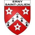 Erny-Saint-Julien Sticker wappen, gelsenkirchen, augsburg, klebender aufkleber