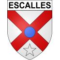 Escalles 62 ville sticker blason écusson autocollant adhésif