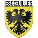 Escœuilles Sticker wappen, gelsenkirchen, augsburg, klebender aufkleber