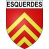 Esquerdes 62 ville sticker blason écusson autocollant adhésif