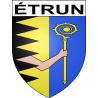 Pegatinas escudo de armas de Étrun adhesivo de la etiqueta engomada