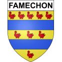Famechon Sticker wappen, gelsenkirchen, augsburg, klebender aufkleber