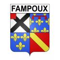Fampoux Sticker wappen, gelsenkirchen, augsburg, klebender aufkleber