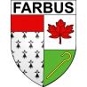 Stickers coat of arms Farbus adhesive sticker