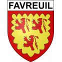 Favreuil Sticker wappen, gelsenkirchen, augsburg, klebender aufkleber