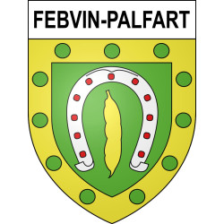 Febvin-Palfart 62 ville sticker blason écusson autocollant adhésif