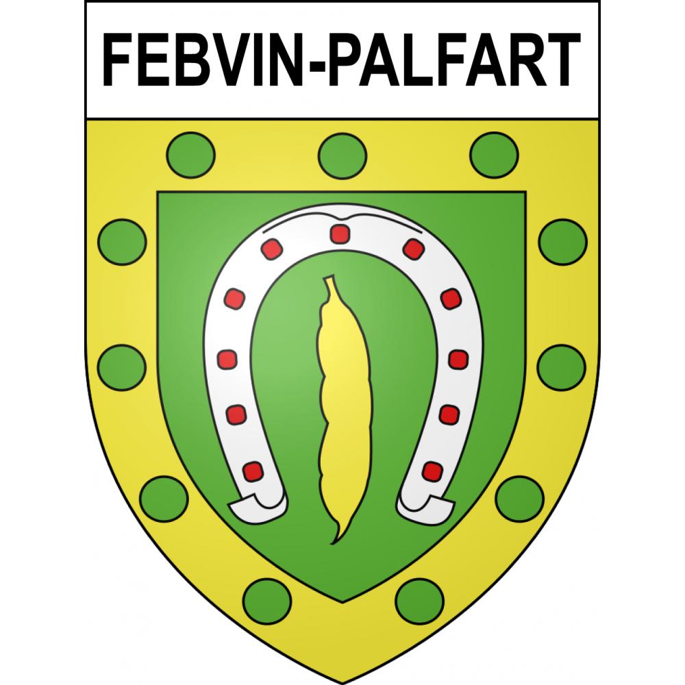 Febvin-Palfart 62 ville sticker blason écusson autocollant adhésif