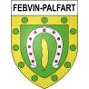 Febvin-Palfart 62 ville sticker blason écusson autocollant adhésif