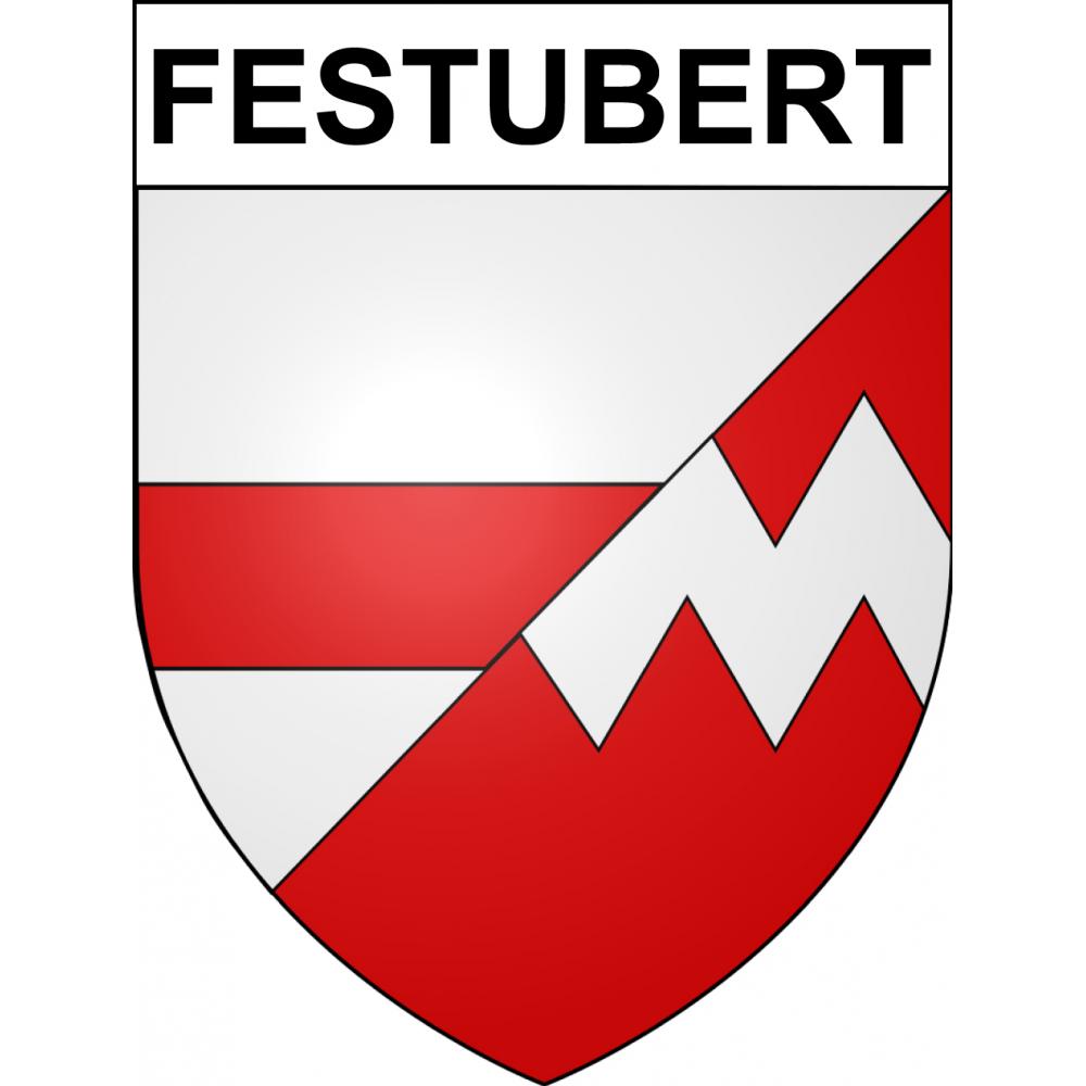 Pegatinas escudo de armas de Festubert adhesivo de la etiqueta engomada