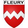 Pegatinas escudo de armas de Fleury adhesivo de la etiqueta engomada