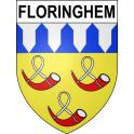 Floringhem Sticker wappen, gelsenkirchen, augsburg, klebender aufkleber