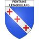 Stickers coat of arms Fontaine-lès-Boulans adhesive sticker