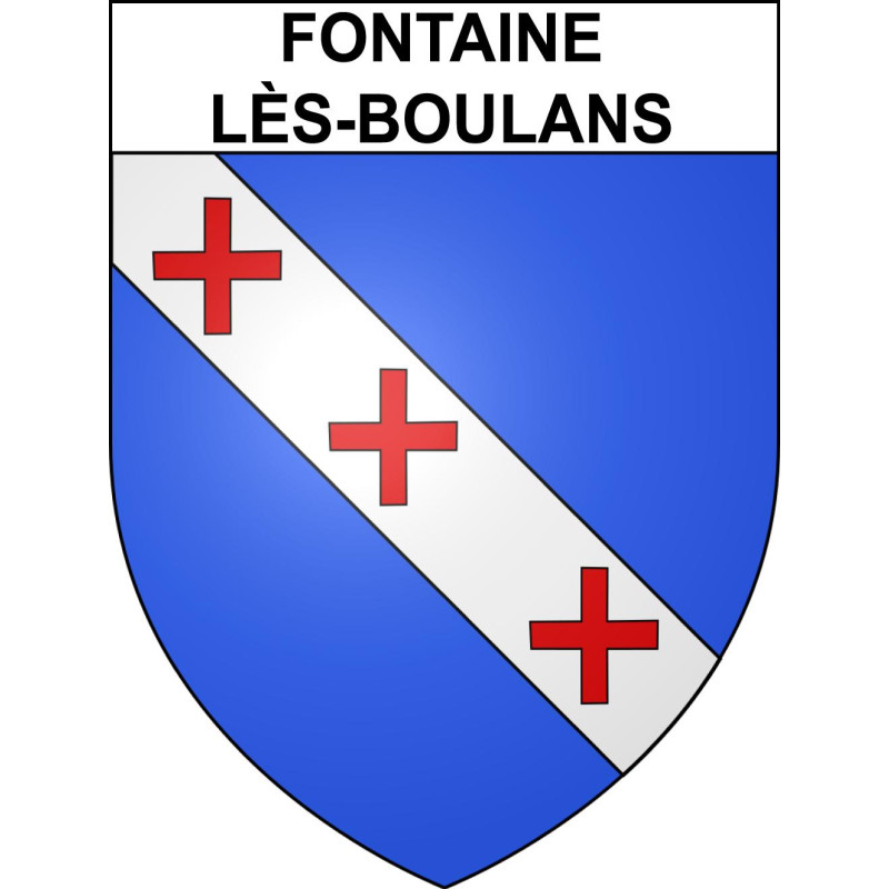 Fontaine-lès-Boulans 62 ville sticker blason écusson autocollant adhésif