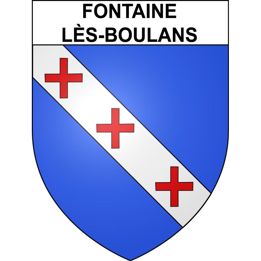 Stickers coat of arms Fontaine-lès-Boulans adhesive sticker