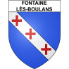 Fontaine-lès-Boulans 62 ville sticker blason écusson autocollant adhésif
