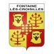 Pegatinas escudo de armas de Fontaine-lès-Croisilles adhesivo de la etiqueta engomada
