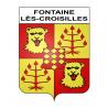 Adesivi stemma Fontaine-lès-Croisilles adesivo