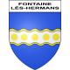 Fontaine-lès-Hermans Sticker wappen, gelsenkirchen, augsburg, klebender aufkleber