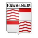 Fontaine-l'Étalon Sticker wappen, gelsenkirchen, augsburg, klebender aufkleber