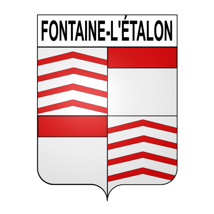 Fontaine-l'Étalon 62 ville sticker blason écusson autocollant adhésif