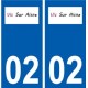 02 Vic-sur-Aisne logo ville autocollant plaque sticker