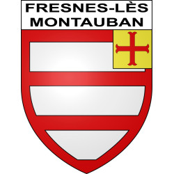 Fresnes-lès-Montauban Sticker wappen, gelsenkirchen, augsburg, klebender aufkleber