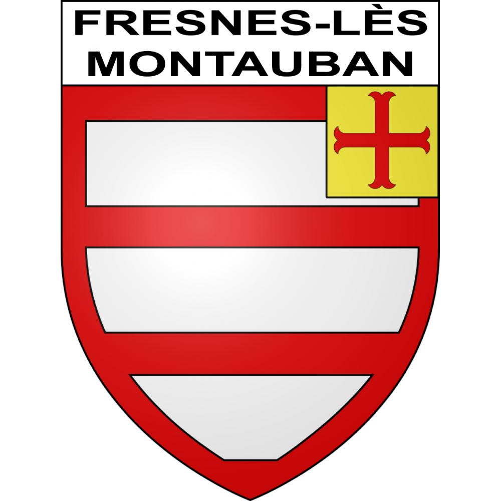 Fresnes-lès-Montauban Sticker wappen, gelsenkirchen, augsburg, klebender aufkleber