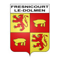 Fresnicourt-le-Dolmen Sticker wappen, gelsenkirchen, augsburg, klebender aufkleber