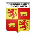 Fresnicourt-le-Dolmen Sticker wappen, gelsenkirchen, augsburg, klebender aufkleber