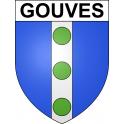 Gouves Sticker wappen, gelsenkirchen, augsburg, klebender aufkleber