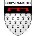 Gouy-en-Artois Sticker wappen, gelsenkirchen, augsburg, klebender aufkleber