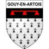 Gouy-en-Artois 62 ville sticker blason écusson autocollant adhésif