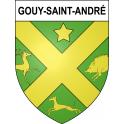 Gouy-Saint-André Sticker wappen, gelsenkirchen, augsburg, klebender aufkleber