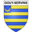 Gouy-Servins Sticker wappen, gelsenkirchen, augsburg, klebender aufkleber