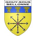 Gouy-sous-Bellonne Sticker wappen, gelsenkirchen, augsburg, klebender aufkleber