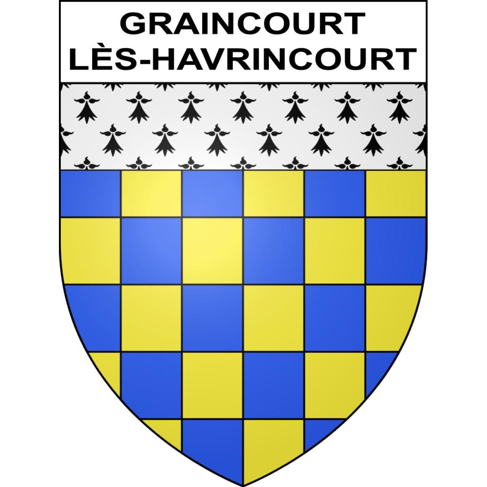 Graincourt-lès-Havrincourt Sticker wappen, gelsenkirchen, augsburg, klebender aufkleber