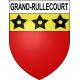 Pegatinas escudo de armas de Grand-Rullecourt adhesivo de la etiqueta engomada