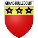 Grand-Rullecourt Sticker wappen, gelsenkirchen, augsburg, klebender aufkleber