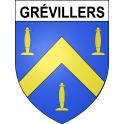 Grévillers 62 ville sticker blason écusson autocollant adhésif