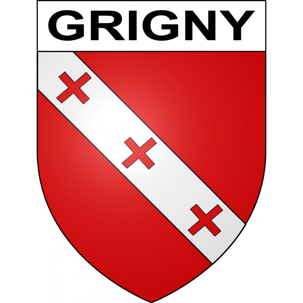 Grigny Sticker wappen, gelsenkirchen, augsburg, klebender aufkleber