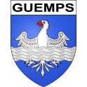 Guemps Sticker wappen, gelsenkirchen, augsburg, klebender aufkleber